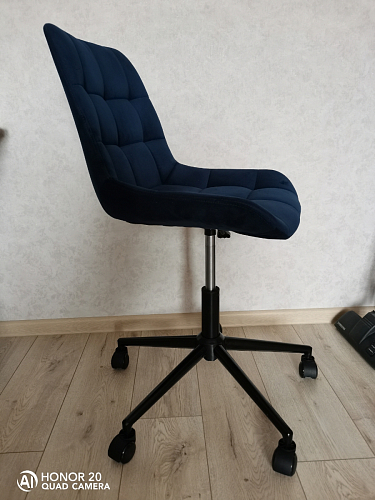 Компьютерное кресло Честер синий (velutto 46 ) / белый фото покупателя 5