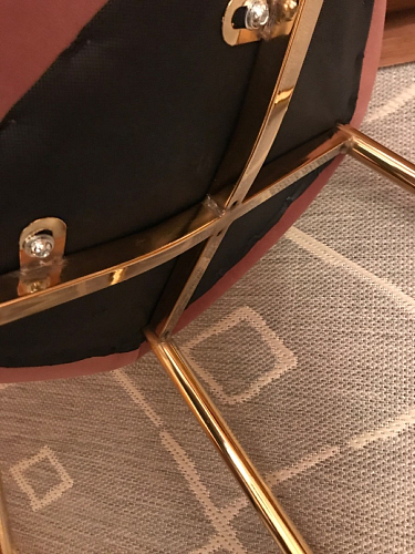 Стул на металлокаркасе Dabl 01 champagne / gold фото покупателя 143