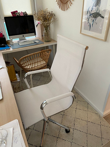 Компьютерное кресло Reus черная сетка / хром фото покупателя 33