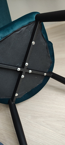 Стул на металлокаркасе Kora light blue / white фото покупателя 272