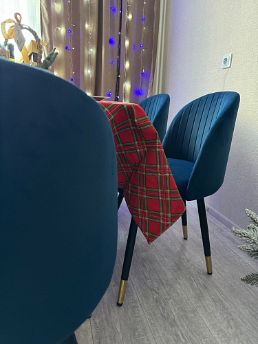 Стул на металлокаркасе Gabi dark beige / black / silver фото покупателя 593