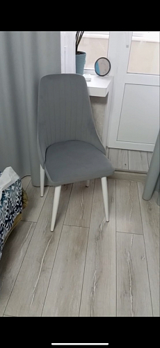 Стул на металлокаркасе Kora dark gray / black фото покупателя 307