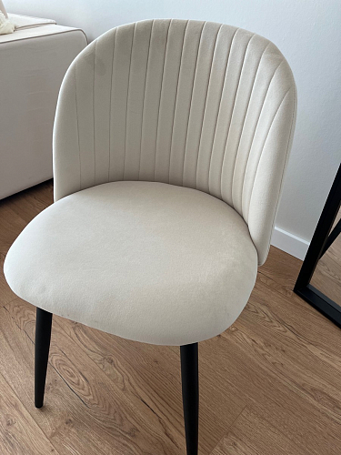 Стул на металлокаркасе Gabi 1 light blue / black / gold фото покупателя 452