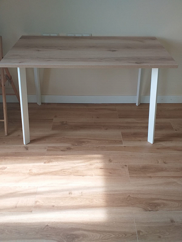 Стол Тринити Лофт 120 32 мм бетон / черный матовый фото покупателя 235