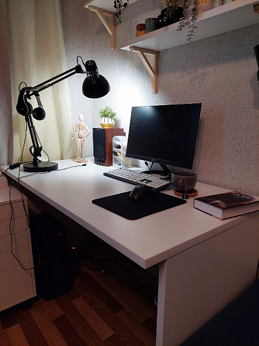 Компьютерный стол SG.404 дуб светлый фото покупателя 1