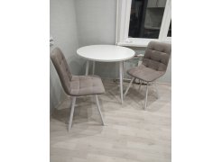 Стул на металлокаркасе Чилли светло-серый / черный фото покупателя 373