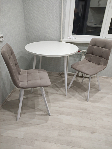 Стул на металлокаркасе Чилли К черный / зеленый фото покупателя 373