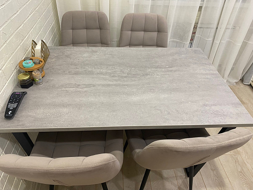 Деревянный стол Лота Лофт 120x75 дуб крафт табачный / черный матовый фото покупателя 783