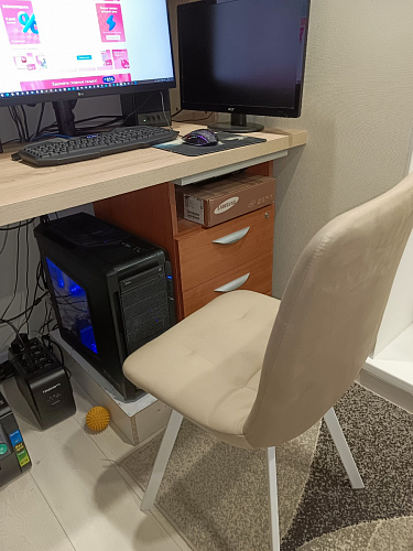 Комплект стульев Чилли 4 шт темно-серый / черный фото покупателя 183