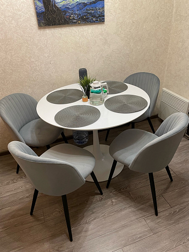 Стул на металлокаркасе Gabi latte / gold / black фото покупателя 5