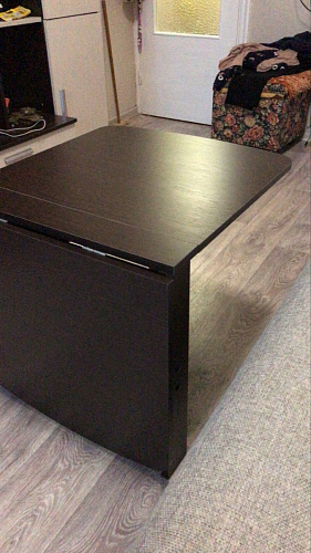 Стол-книжка СтК6 венге / дуб молочный высота 54 см фото покупателя 33