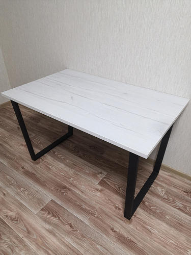 Деревянный стол Лота Лофт 140х80 белый матовый / бетон светлый фото покупателя 505