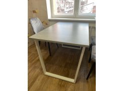 Стол Лота Лофт 140 25 мм черный матовый / бетон фото покупателя 341