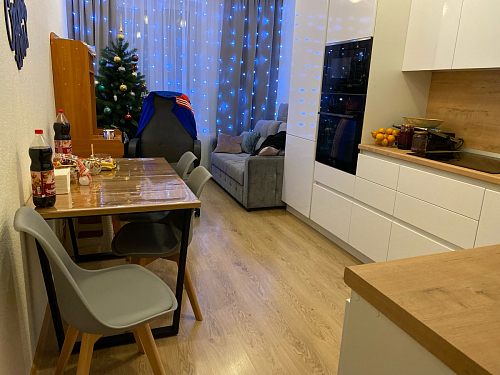 Деревянный стол Лота Лофт 140х80 черный матовый / бетон светлый фото покупателя 30