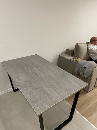 Деревянный стол Лота Лофт 120x75 дуб крафт табачный / черный матовый фото покупателя 172