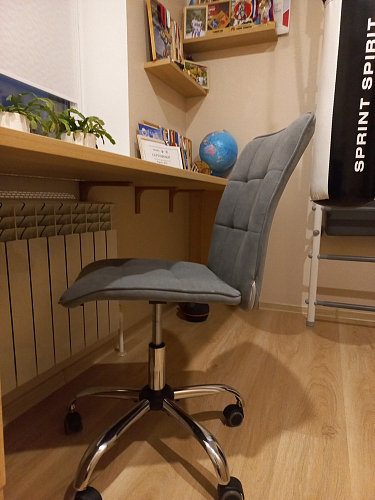 Компьютерное кресло One/Ван флок серый 29 фото покупателя 96