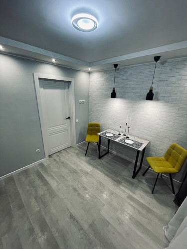 Стул на металлокаркасе Чилли синяя ткань / белый фото покупателя 314