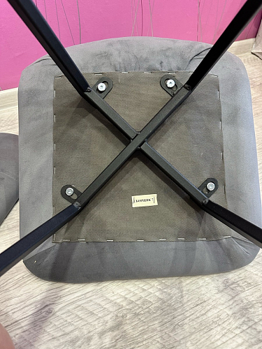 Стул на металлокаркасе Чилли синий / белый фото покупателя 1420