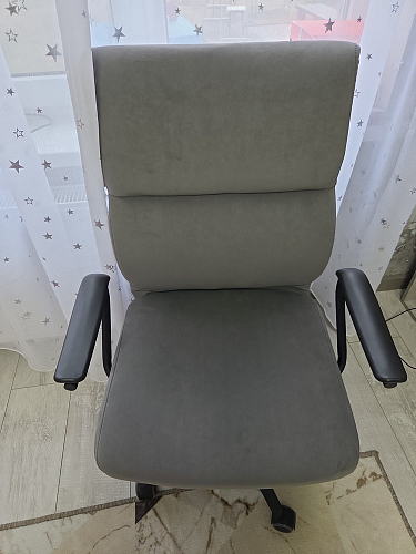 Компьютерное кресло Benefit флок серый 29 фото покупателя 54