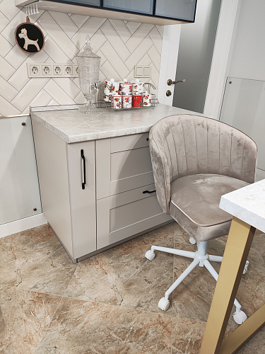 Компьютерное кресло Дэни светло-серый / белый фото покупателя 3