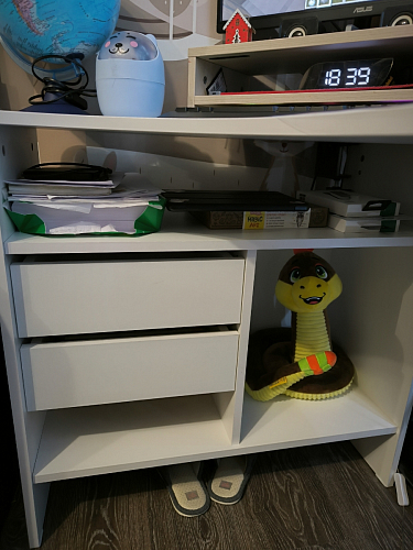 Письменный стол СПм-25 левый белый  - Уцененный экземпляр фото покупателя 61