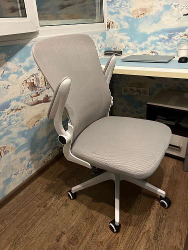 Компьютерное кресло Konfi light gray / blue / white фото покупателя 47