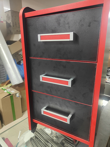 Тумба Ханна черная / красная - Уцененный экземпляр фото покупателя 35