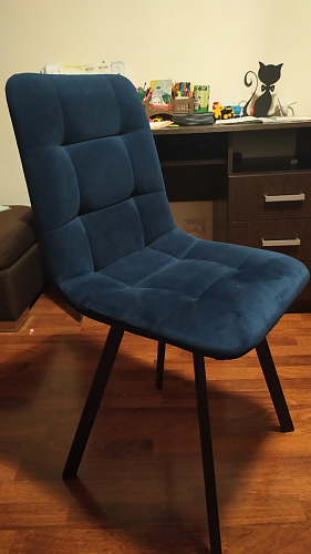 Комплект стульев Чилли 4 шт темно-серый / черный фото покупателя 57