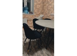 Стул на металлокаркасе Gabi 1 gray / black фото покупателя 556