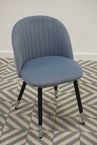 Стул на металлокаркасе Gabi gray / black из шоурума 2