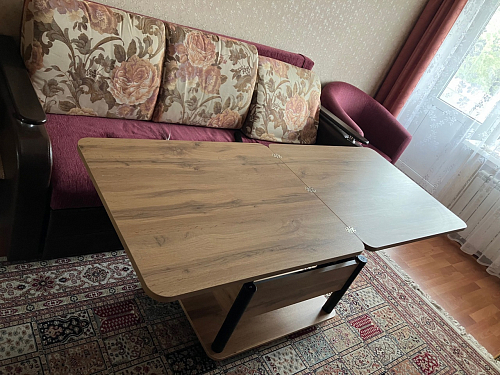 Стол-трансформер Виват дуб вотан / хром фото покупателя 7