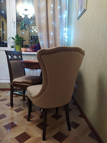 Деревянный стул Милано 1 бежевый / орех фото покупателя 3