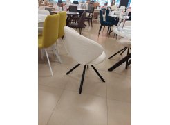 Стул на металлокаркасе Solomon крутящийся white / black из шоурума 6