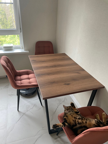 Деревянный стол Лота Лофт 120x75 дуб крафт табачный / черный матовый фото покупателя 45