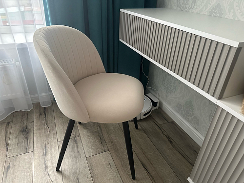 Стул на металлокаркасе Gabi latte / gold / black фото покупателя 209