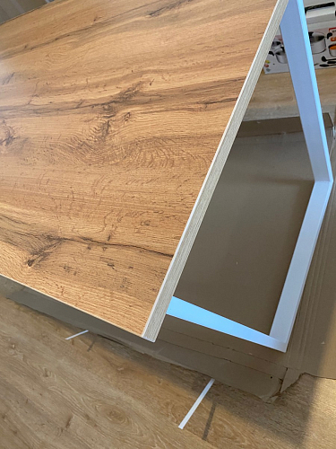 Деревянный стол Лота Лофт 140х80 черный матовый / бетон светлый фото покупателя 511