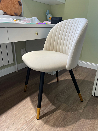 Стул на металлокаркасе Gabi 1 темно-серый / черный фото покупателя 234