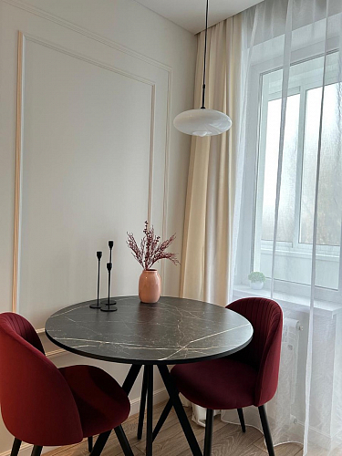 Стул на металлокаркасе Gabi dark beige / black / silver фото покупателя 566