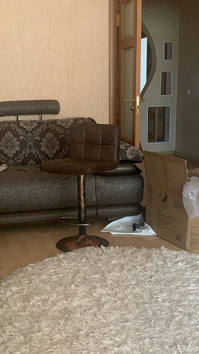 Барный стул Paskal beige / chrome фото покупателя 2