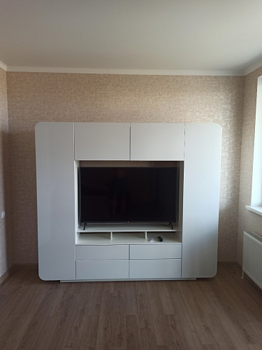 Готовая гостиная Румба белый / белый глянец  - Уцененный экземпляр фото покупателя 115