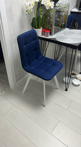 Стул на металлокаркасе Чилли бежевый / белый каркас фото покупателя 708