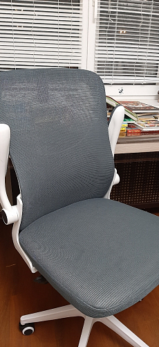 Компьютерное кресло Konfi light gray / blue / white фото покупателя 56