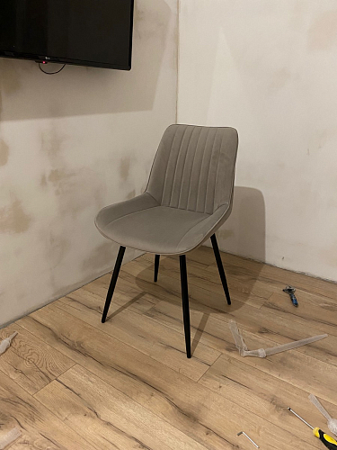 Комплект стульев Вейв 4 шт светло-серый / черный фото покупателя 66