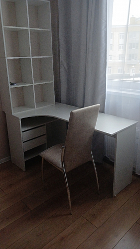 Письменный стол СПм-25 правый белый  - Уцененный экземпляр фото покупателя 40