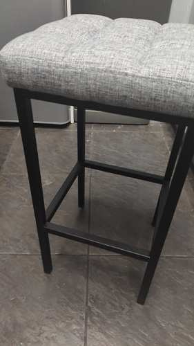 Барный стул Лофт микровелюр катания блэк / черный матовый фото покупателя 249