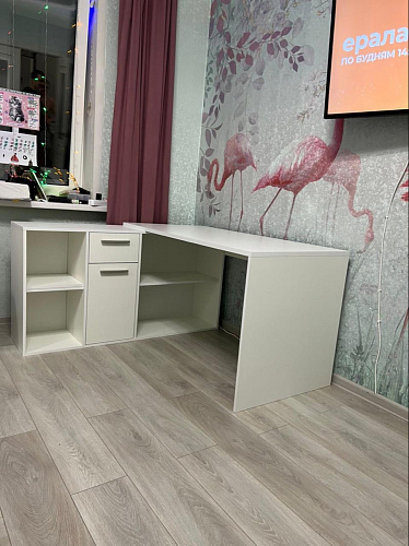 Письменный стол Лайт 03.245F белый гладкий 101 фото покупателя 181