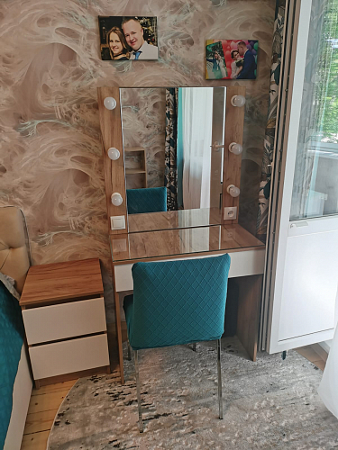 Тумба Мадера Т2М ЛДСП дуб крафт золотой / лдсп белый фото покупателя 6