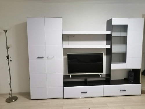 Готовая гостиная Jimenez дуб венге / белый глянец фото покупателя 120