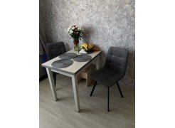 Стул на металлокаркасе Чилли синяя ткань / белый фото покупателя 455