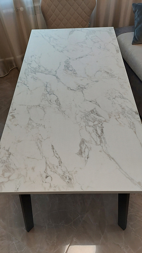 Стол Тринити Лофт 120 32 мм дуб галифакс табако / черный матовый фото покупателя 868